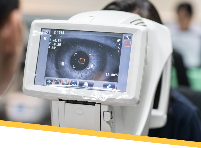 視力保護活動の様子